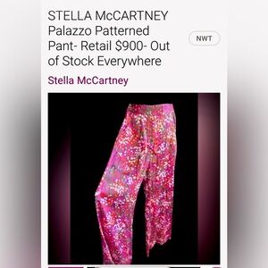 Stella McCartney Vibrant Pink Palazzo Pants